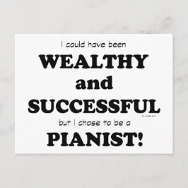 Pianist Wealthy & Succesvol Briefkaart