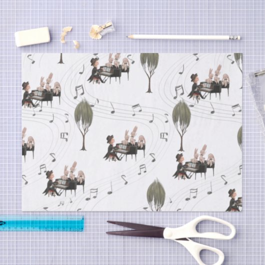 Pianist-weefselpapier Tissuepapier (Craft)