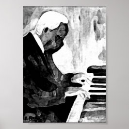 Pianista Jazz O Indian Ink Artwork Impresiones Poster
