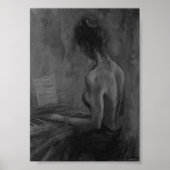 Pianista Mujer Original charcoilAtwork Impresiones Poster (Voorkant)