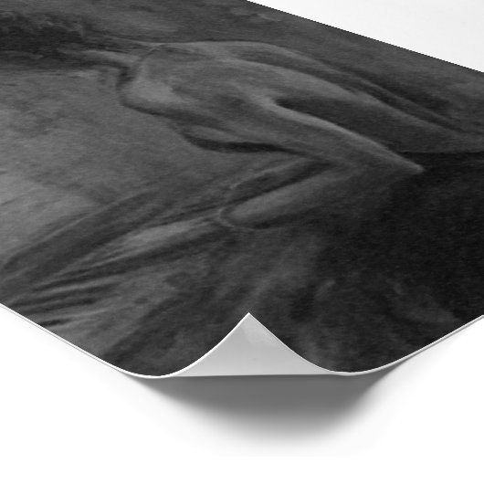 Pianista Mujer Original charcoilAtwork Impresiones Poster (Hoek)