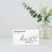 pianiste | muziekleraar visitekaartje (Staand voorkant)