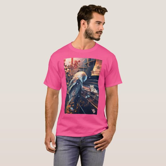 Pianiste Uil T-shirt (Voorkant volledig)