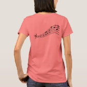 Pianisten Rock Musician's Tee Shirt (Achterkant)