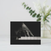 Pianist's hand briefkaart (Staand voorkant)