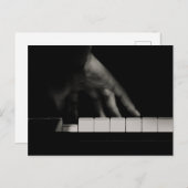 Pianist's hand briefkaart (Voorkant / Achterkant)