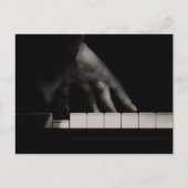 Pianist's hand briefkaart (Voorkant)