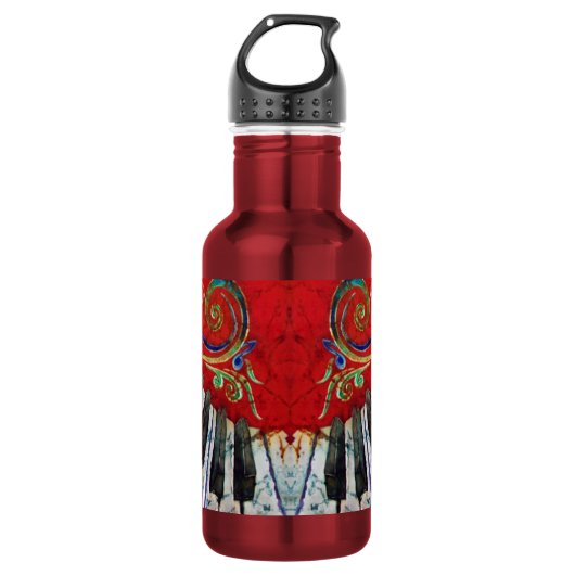 Piano 18oz waterfles waterfles  (Voorkant)