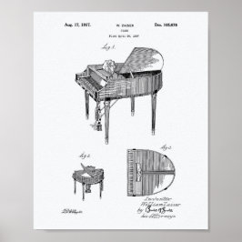 Piano 1937 Whitepaper over octrooien Poster