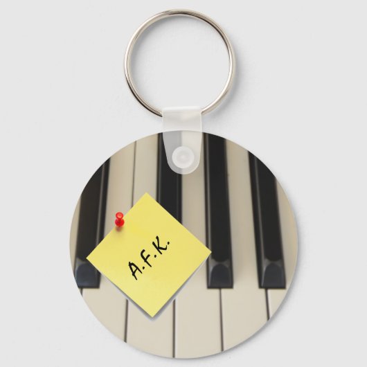 Piano A.F.K. (weg van het toetsenbord) Sleutelhang Sleutelhanger (Voorkant)