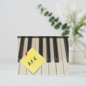 Piano A.F.K. (weg van toetsenbord) Briefkaart (Staand voorkant)