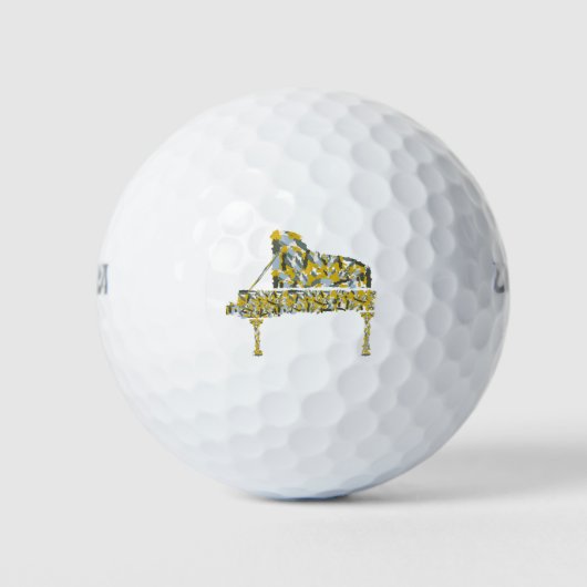 Piano abstract golfballen (Voorkant)