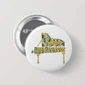 Piano abstract ronde button 5,7 cm (Voorkant /achterkant)