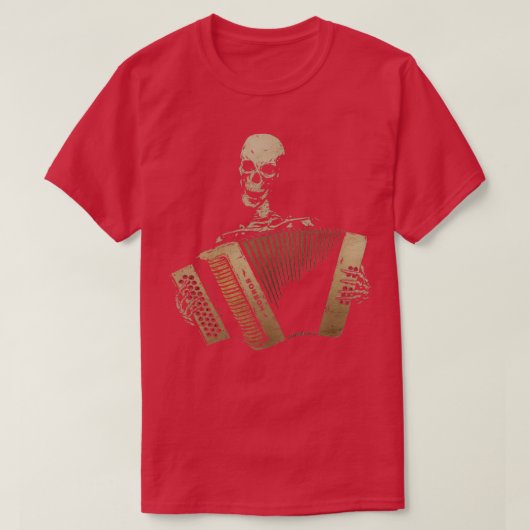 Piano Accordion Blues T-shirt (Design voorkant)