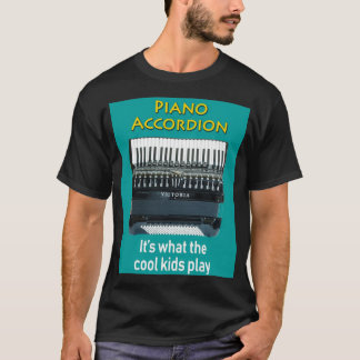 Piano Accordion is het Kinder spel van de kool T-shirt