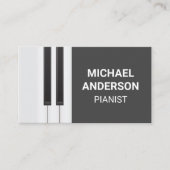 Piano-achtergrond | Muzikant Visitekaartje (Voorkant)