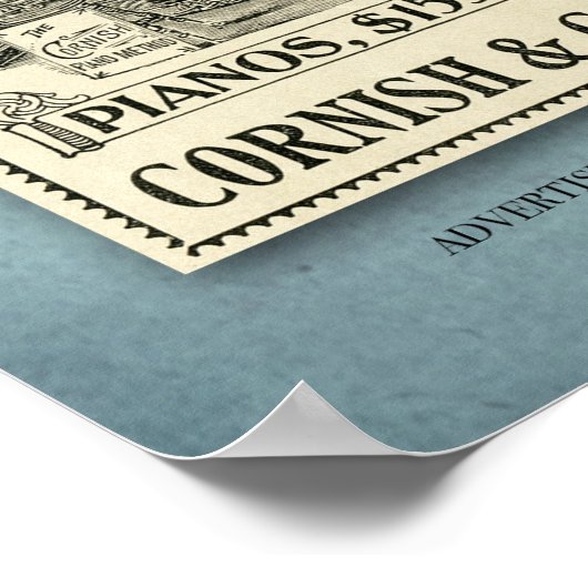  Piano Ad Poster (Hoek)