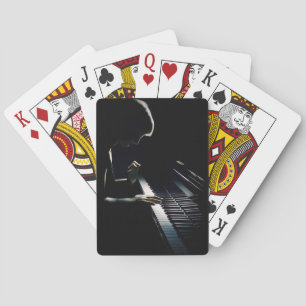 Piano afspelen pokerkaarten