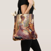 Piano afspelen tote bag (Dichtbij)