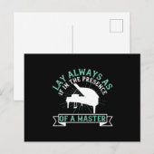 Piano - Als in aanwezigheid van een meester Briefkaart (Voorkant / Achterkant)