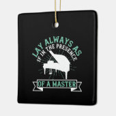 Piano - Als in aanwezigheid van een meester Keramisch Ornament (Links)