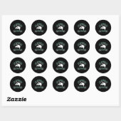 Piano - Als in aanwezigheid van een meester Ronde Sticker (Vel)