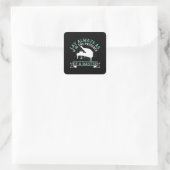 Piano - Als in aanwezigheid van een meester Vierkante Sticker (Tas)