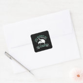 Piano - Als in aanwezigheid van een meester Vierkante Sticker (Envelop)