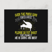 Piano - Alsjeblieft, schiet de pianist niet neer Briefkaart (Voorkant)
