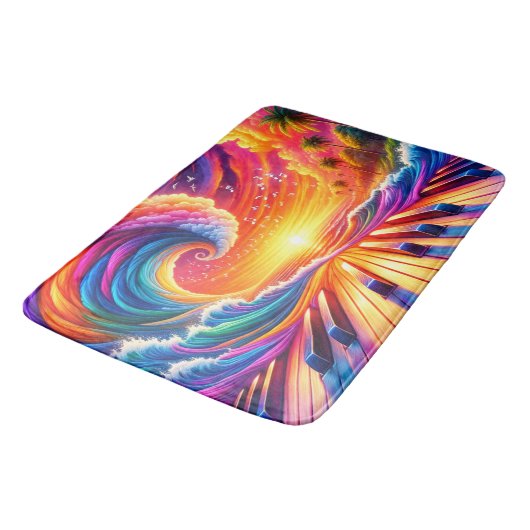 Piano Art Badmat (Gekanteld)