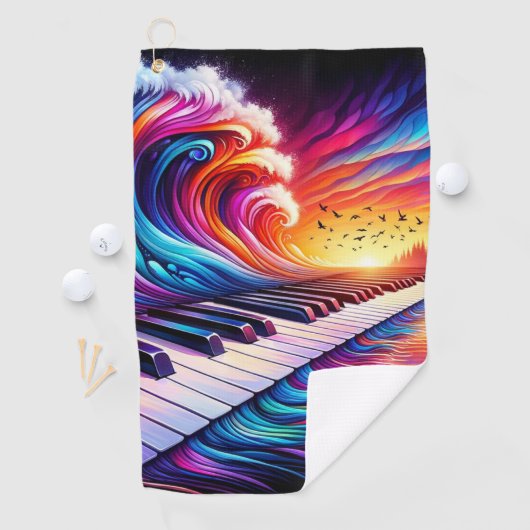 Piano Art Golfhanddoek (Insitu)