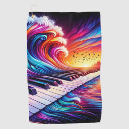 Piano Art Golfhanddoek