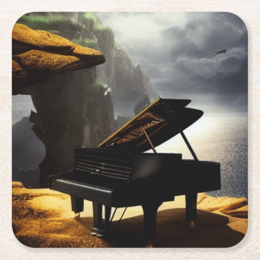 Piano Art Kartonnen Onderzetters (Voorkant)