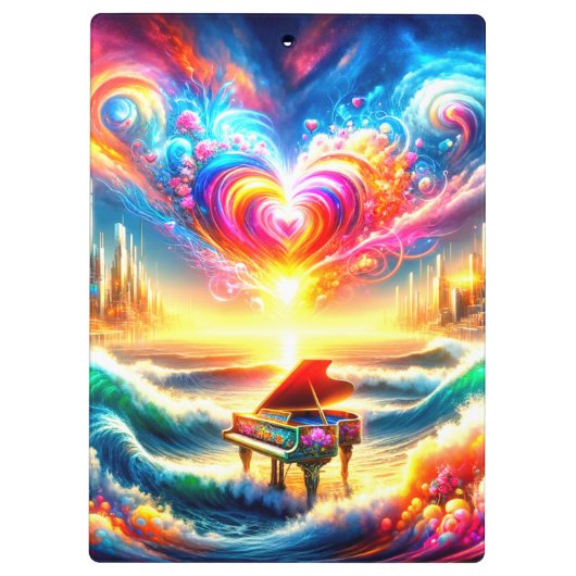 Piano Art Klembord (Achterkant)