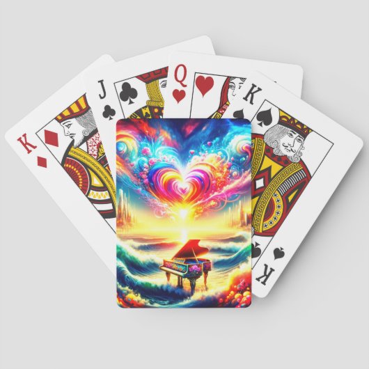 Piano Art Pokerkaarten (Achterkant)