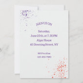 Piano art verjaardagsfeestje kaart (Achterkant)