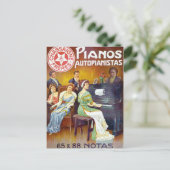 Piano Autopijnistas Piano Ad Briefkaart (Staand voorkant)