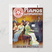 Piano Autopijnistas Piano Ad Briefkaart (Voorkant / Achterkant)