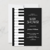 Piano baby shower kaart (Voorkant)