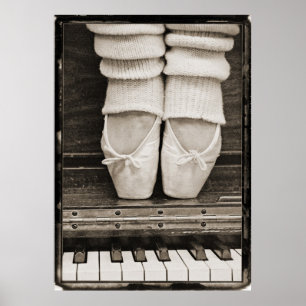 Piano Ballet Duet, groot formaat Poster
