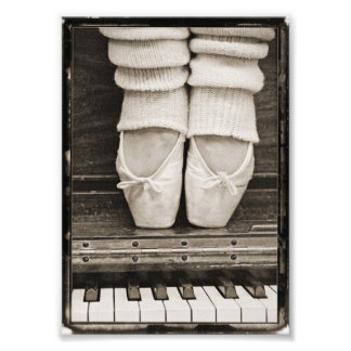 Piano Ballet Duet klein Foto Afdruk