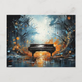 Piano Beauty, AI-gegenereerde fantasie, Briefkaart (Voorkant)