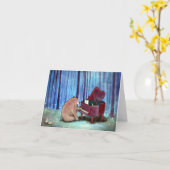 Piano Beer Musical Blank Notecard Originele kunst Kaart (Gele Bloem)