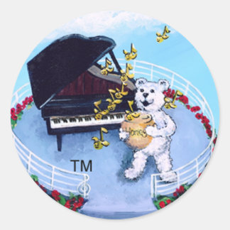 Piano Beren Sticker