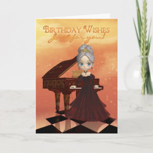 Piano Birthday Wenskaart Birthday Wish Kaart