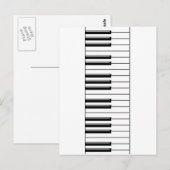 Piano Black en White Briefkaart (Voorkant / Achterkant)