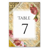  Piano Bladmuziek, Muzieknoten Bruiloft Kaart (Achterkant)