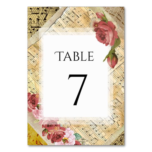  Piano Bladmuziek, Muzieknoten Bruiloft Kaart (Achterkant)