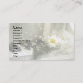 Piano, bloemen en sterren visitekaartje (Voorkant)