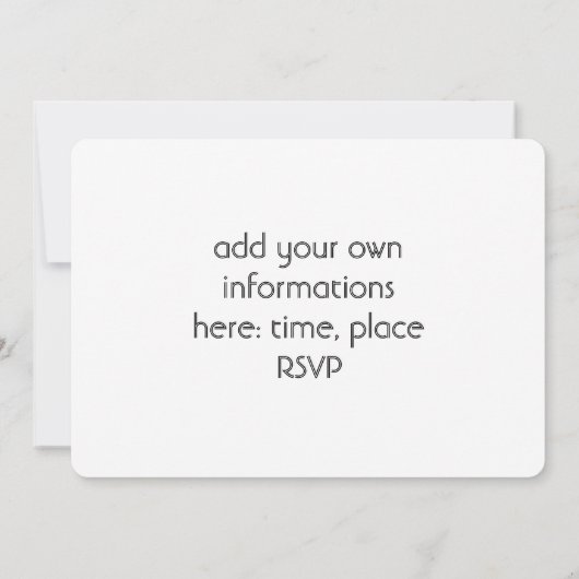 Piano Bloemen Ontwerp recital, Muziek Event Kaart (Achterkant)